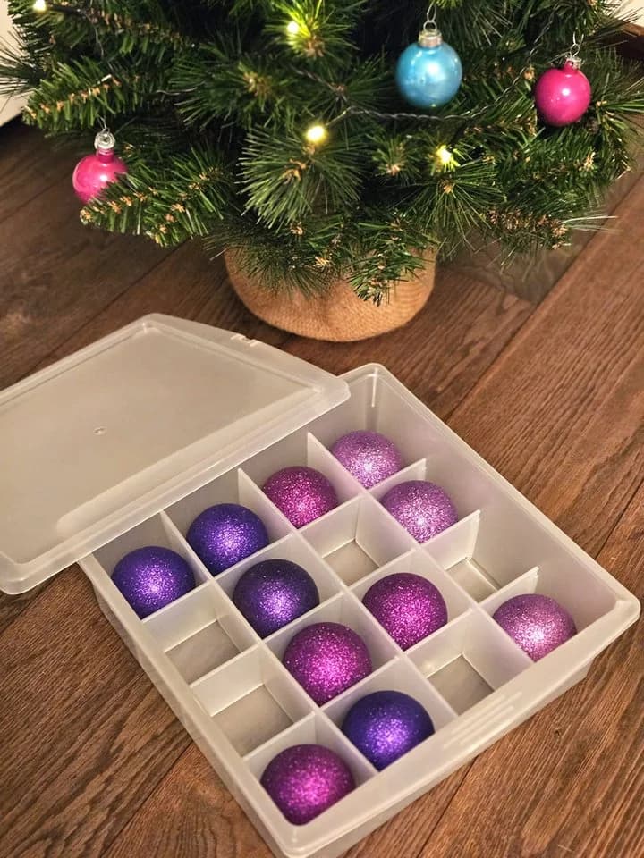 RUCO Aufbewahrungsbox Transparent 16 Fächer mit Deckel - Bild 5