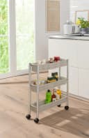 Ruco Rollwagen mit 3 Körben Aluminium Beige Grau Bild 1