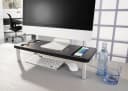 Ruco Standregal Grau/Schwarz Monitorständer Aluminium/Kunststoff Bild 1