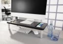 Ruco Standregal Grau/Schwarz Monitorständer Aluminium/Kunststoff Bild 2