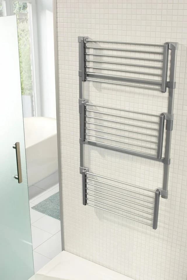 RUCO Wäscheständer Aluminiumfarben Platzsparend Verstellbar - Bild 3