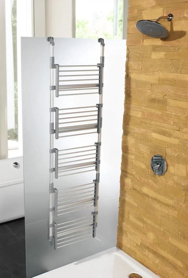 RUCO Wäscheständer für Duschkabine Grau Aluminium - Bild 2