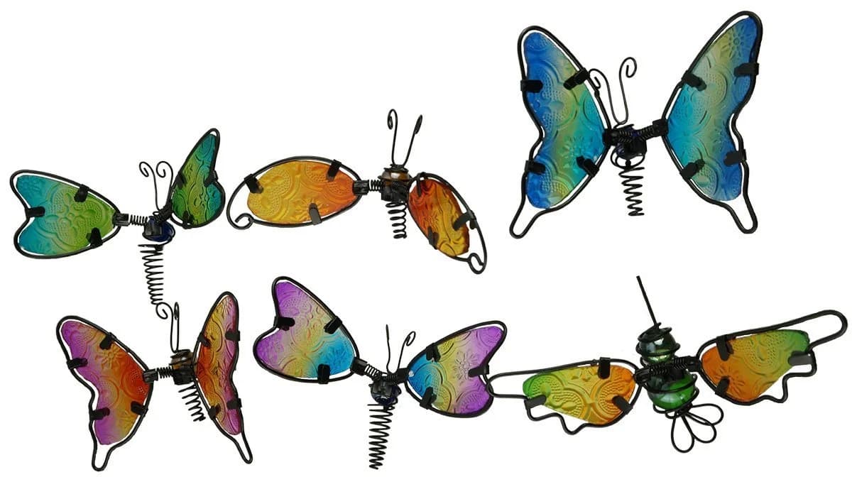 Denk Gartenstecker 6er Set Schmetterling Maripossa bunt - Bild 3