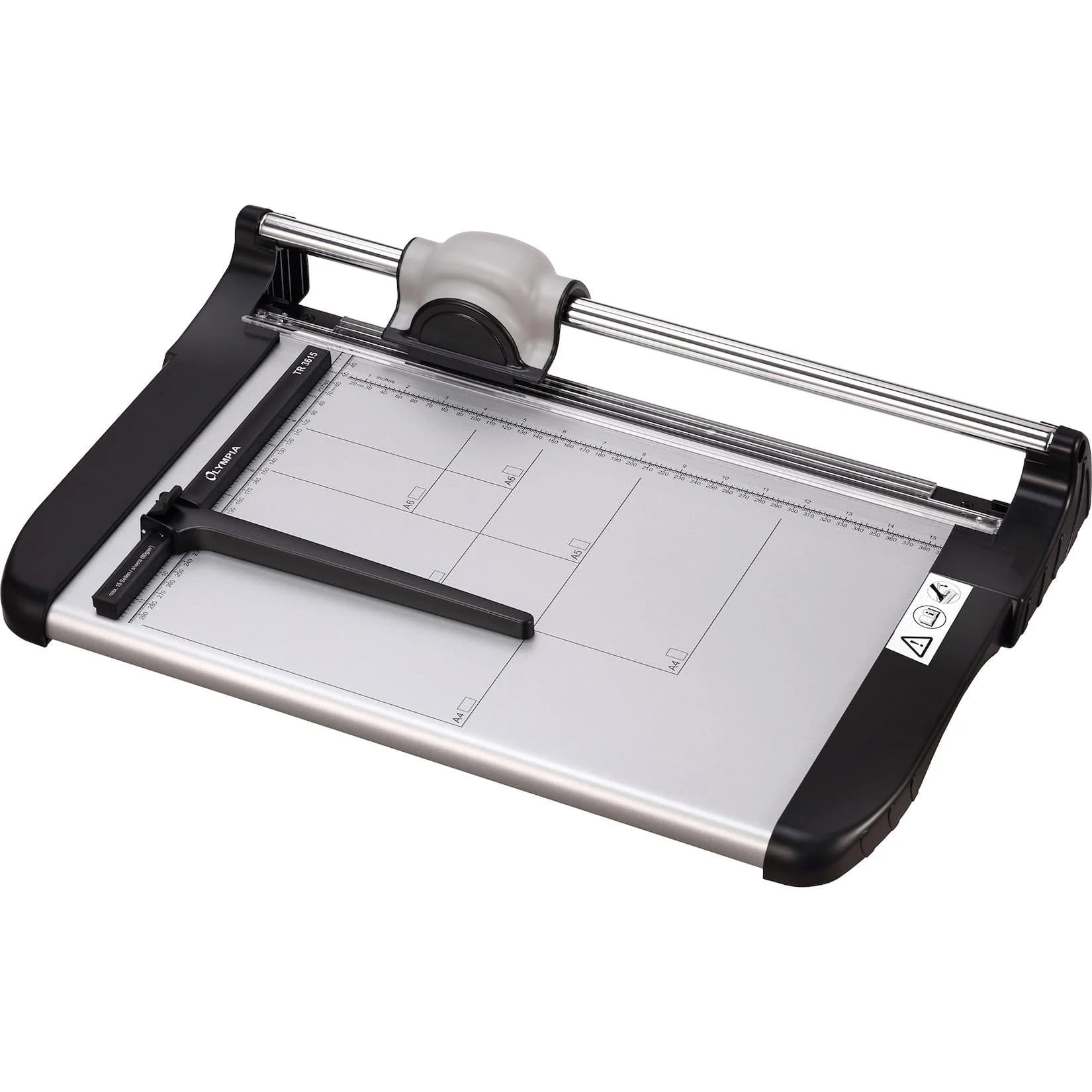 OLYMPIA TR 4815 Profi Rollenschneidegerät DIN A3 Silber/Schwarz