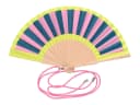 Giftcompany Dekoobjekt Fififan Fächer Streifen rosa/petrol/gelb Bild 2