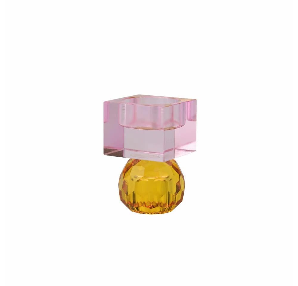 Giftcompany Kerzenhalter Sari Kugel Cube Orange Hellrosa - Bild 3