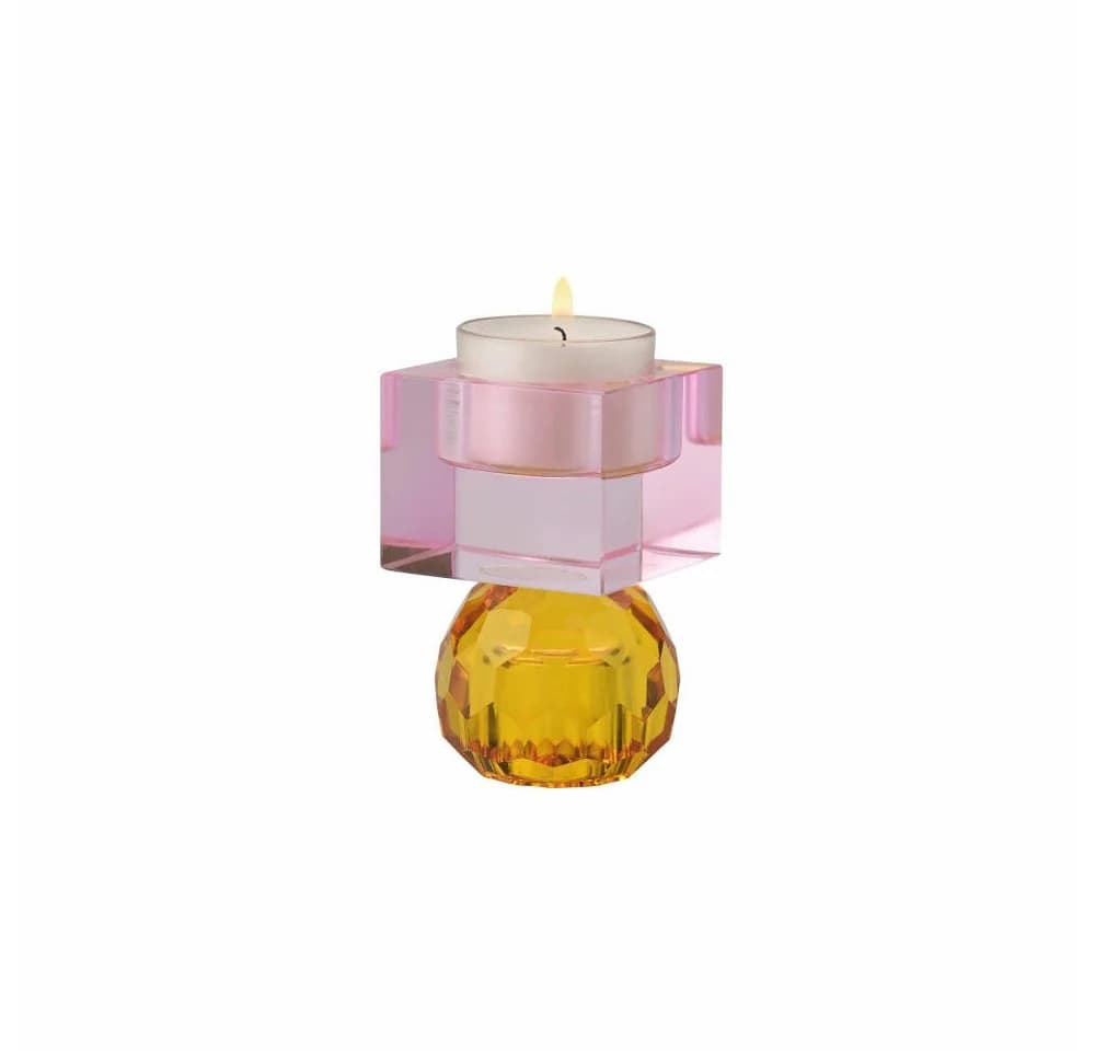Giftcompany Kerzenhalter Sari Kugel Cube Orange Hellrosa - Bild 4