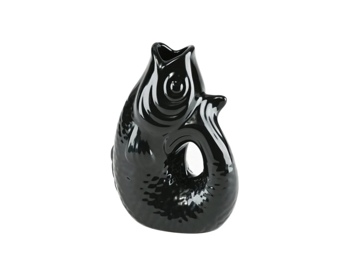 Giftcompany Dekovase Monsieur Carafon Fisch XS Schwarz 0,2l