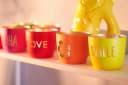 Giftcompany Windlicht Madras M „Choose happiness“ Gelb/Gold Bild 1