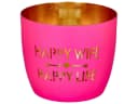 Giftcompany Kerzenhalter Windlicht Madras Hot Pink Gold Bild 2