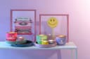 Giftcompany Kerzenhalter Windlicht Madras Hot Pink Gold Bild 4