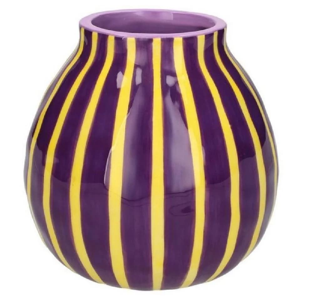 Giftcompany Dekovase Artisan Violett Gelb Modern Design