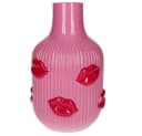 Giftcompany Dekovase L´Amour Lippen Rosa Glas Bild 1