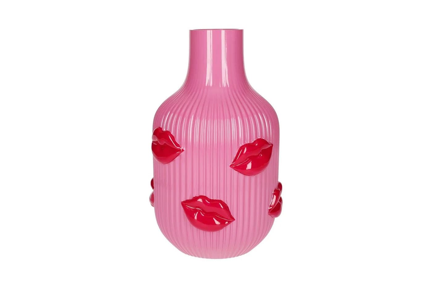 Giftcompany Dekovase L´Amour Lippen Rosa Glas - Bild 3