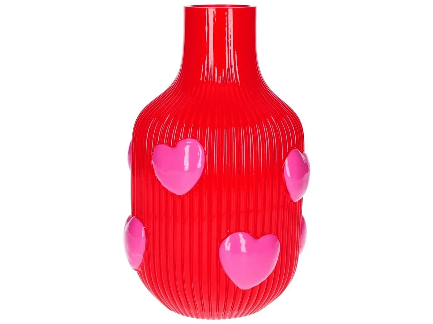 Giftcompany Dekovase L'Amour Herzen Rot 25cm Glas - Bild 2