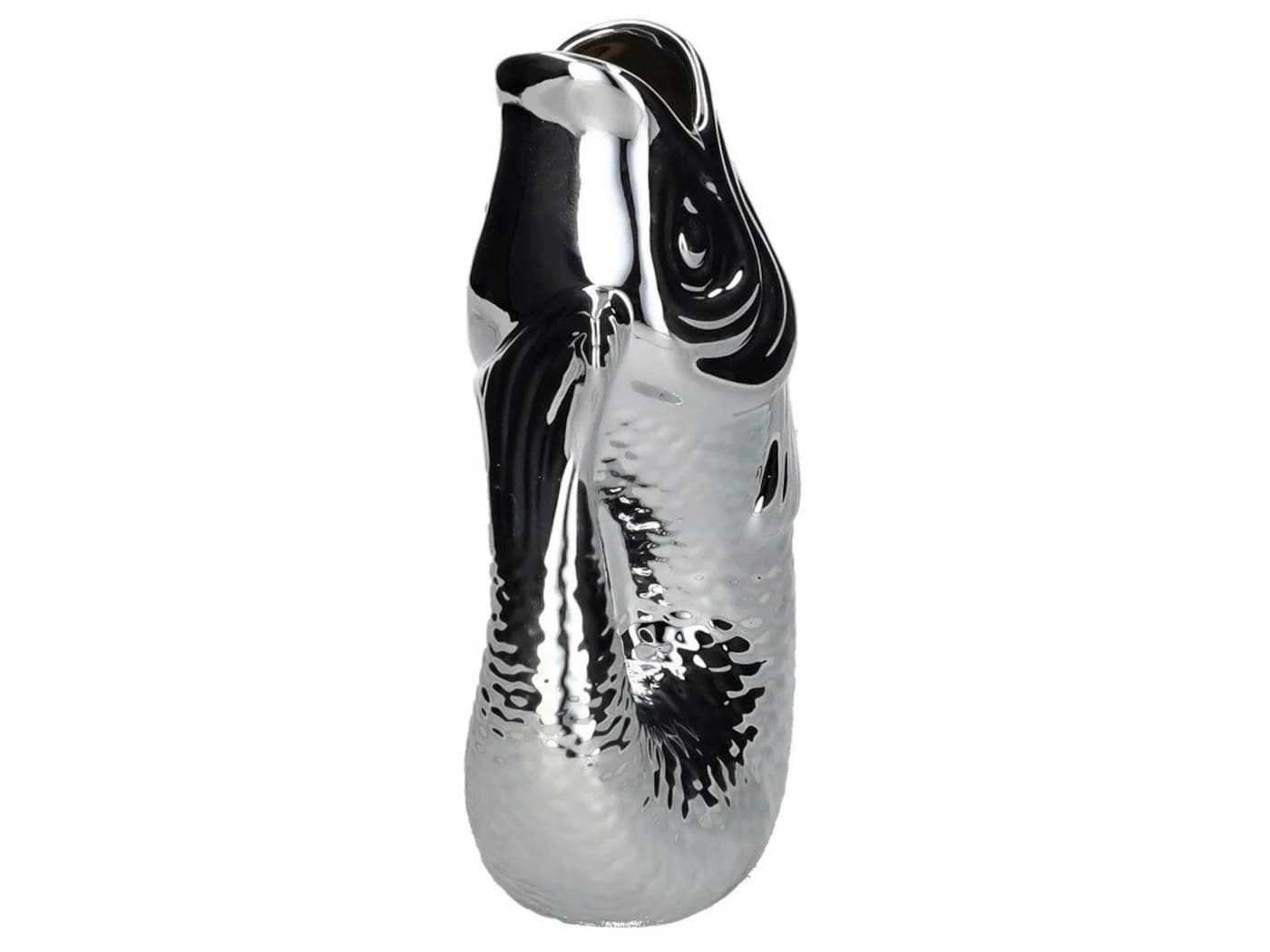 Giftcompany Vase Monsieur Carafon Fisch Silber 1,2l