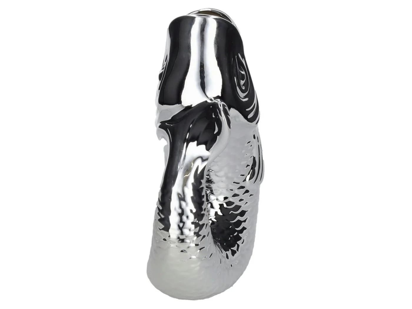 Giftcompany Monsieur Carafon Vase / Karaffe Fisch L silber 2,7l - Bild 1