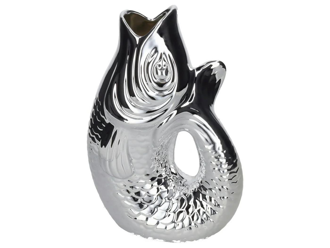 Giftcompany Monsieur Carafon Vase / Karaffe Fisch L silber 2,7l - Bild 2