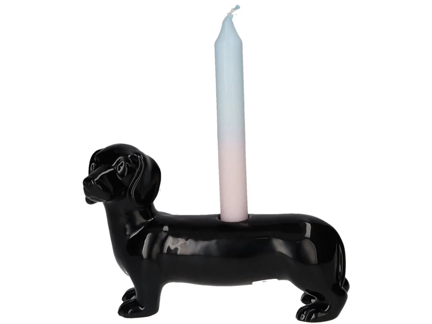 Giftcompany Kerzenhalter Mignon Dackel Schwarz