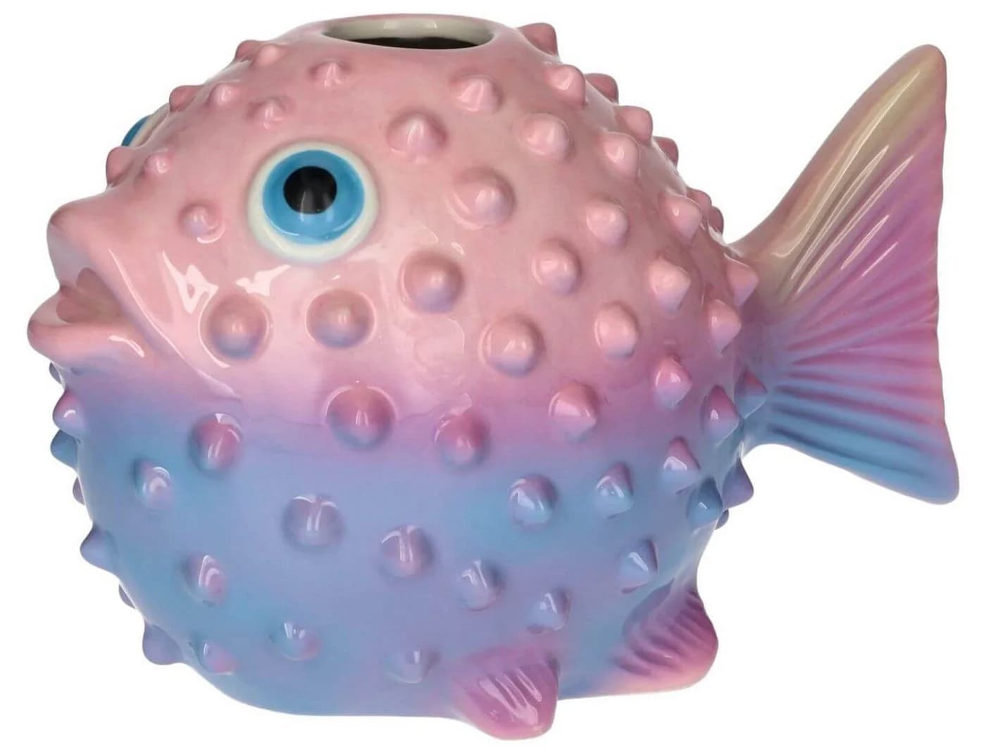 Giftcompany Dekovase MIGNON Vase Kugelfisch Blau/Rosa