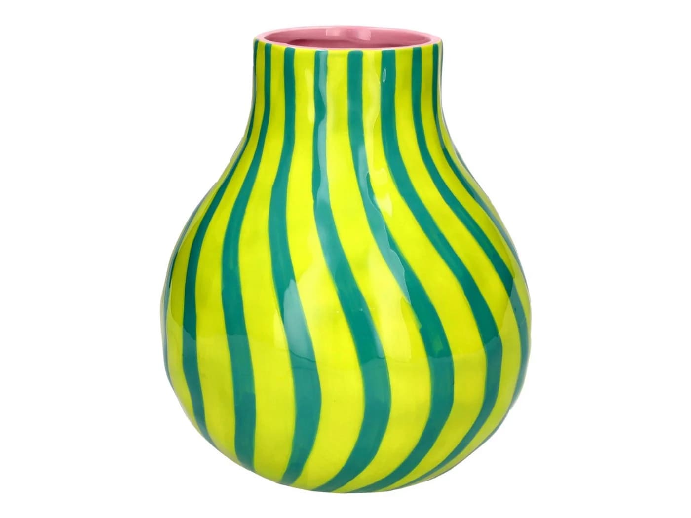 Giftcompany Dekovase Artisan Vase gestreift M grün/türkis - Bild 2
