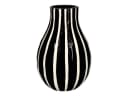 Giftcompany Dekovase Artisan Vase gestreift L schwarz/weiß 15,6cm Bild 2