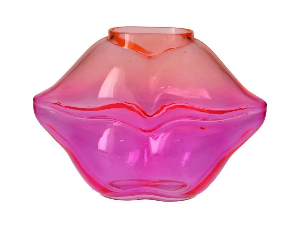 Giftcompany Dekovase Lippe L´amour Orange Pink 25cm - Bild 2