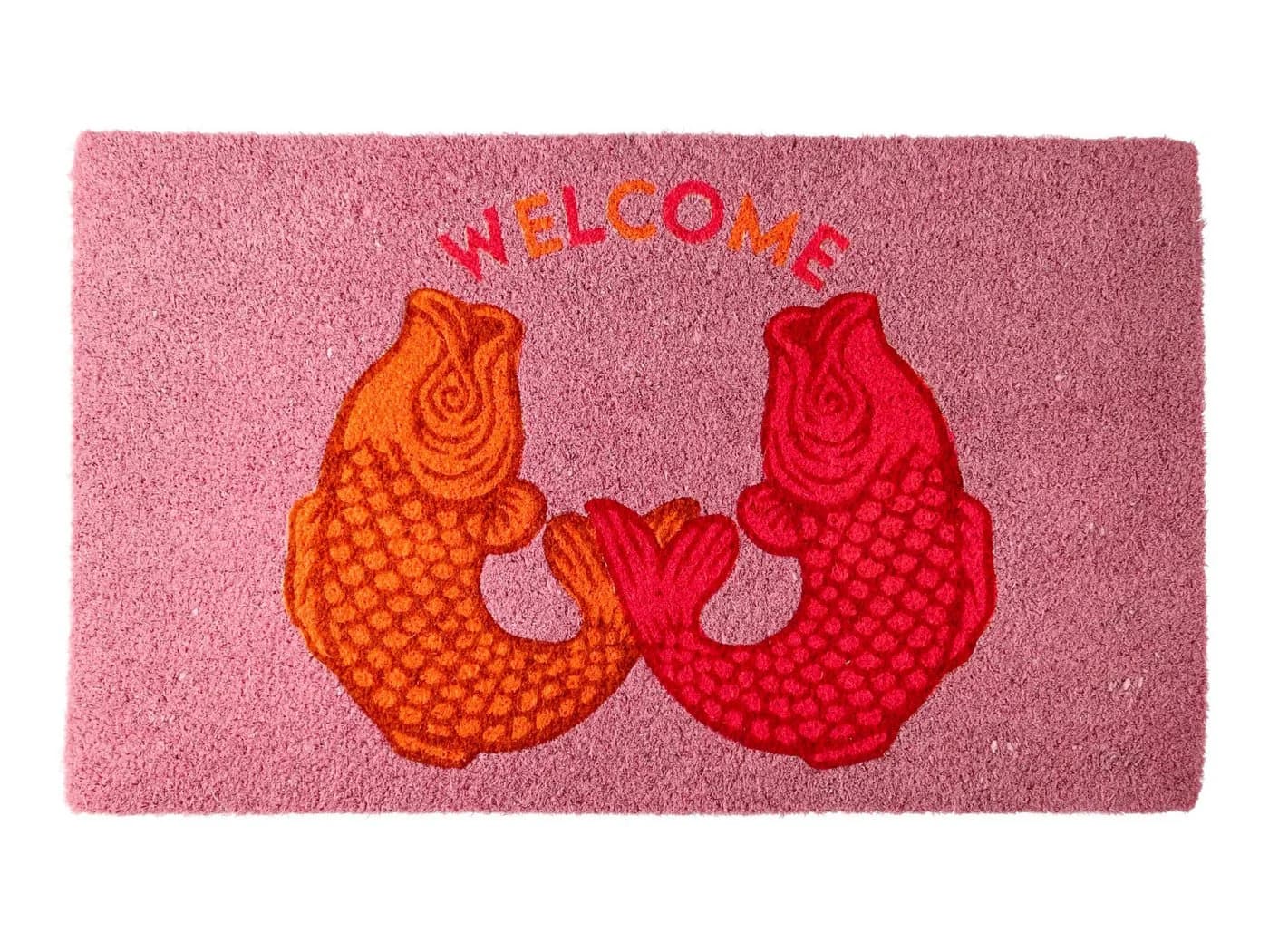 Giftcompany Fußmatte Welcome Kois Lila/Orange