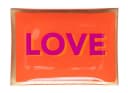 Giftcompany Glasteller Love Plates Orange Gold Dekor Bild 2
