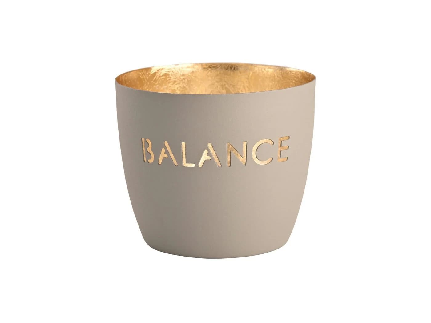 Giftcompany Windlicht Madras Balance Flannel/Gold