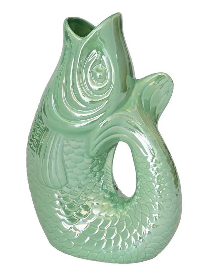 Giftcompany Monsieur Carafon Vase/Karaffe Fisch L Rainbow Mint 2,7 Liter