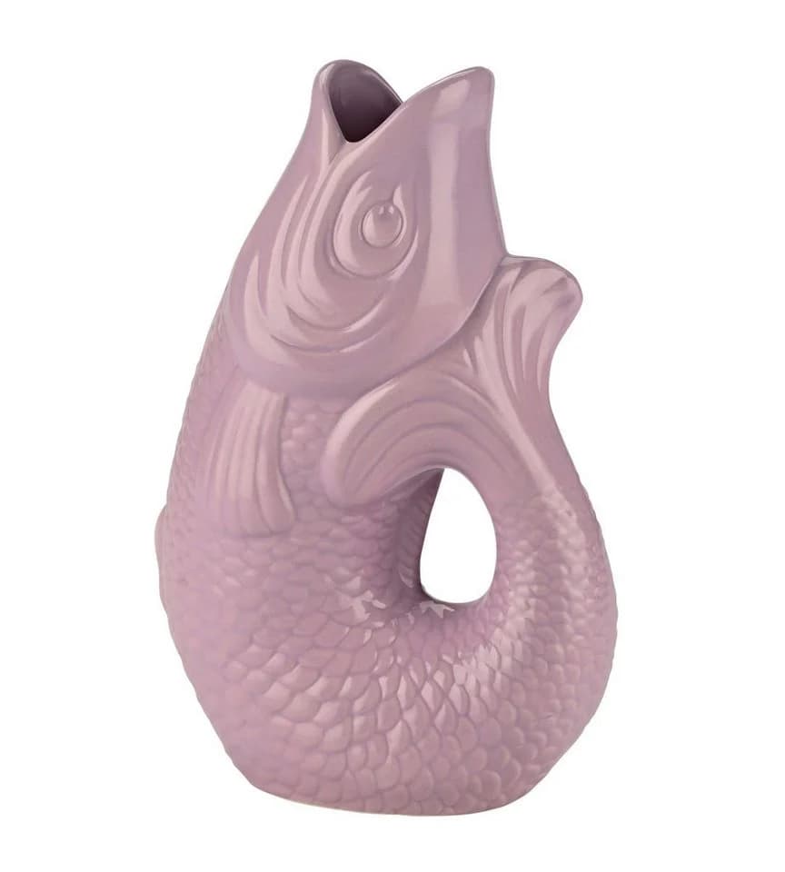 Giftcompany Dekovase Monsieur Carafon Fisch S Lavendel 1,2l Steinzeug - Bild 2