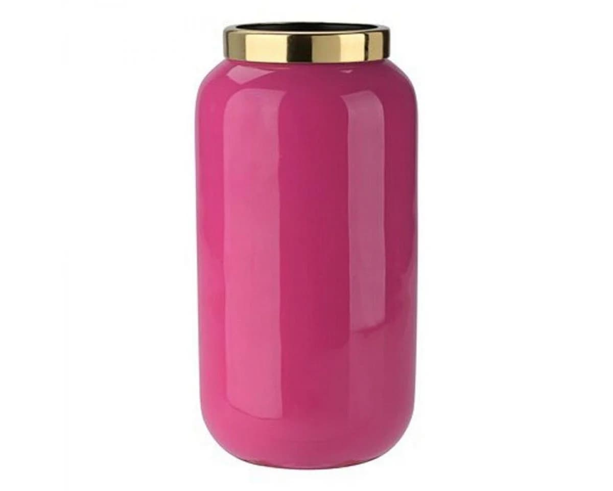 Giftcompany Dekovase Minivase Saigon mit Metallring Pink Gold 12cm - Bild 2
