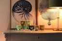 Giftcompany Windlicht Madras Meer geht immer Powder Blue/Gold Bild 1