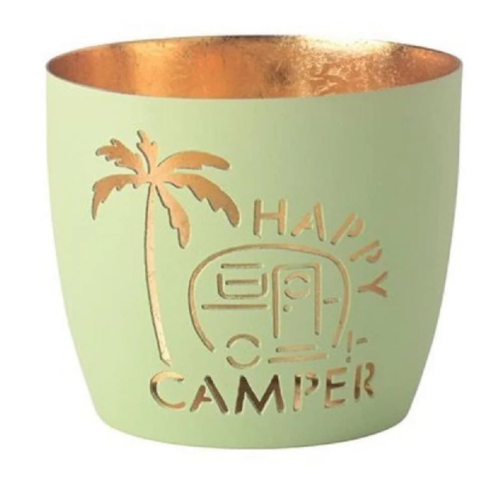 Giftcompany Windlicht Madras Happy Camper Pastellgrün/Gold - Bild 2