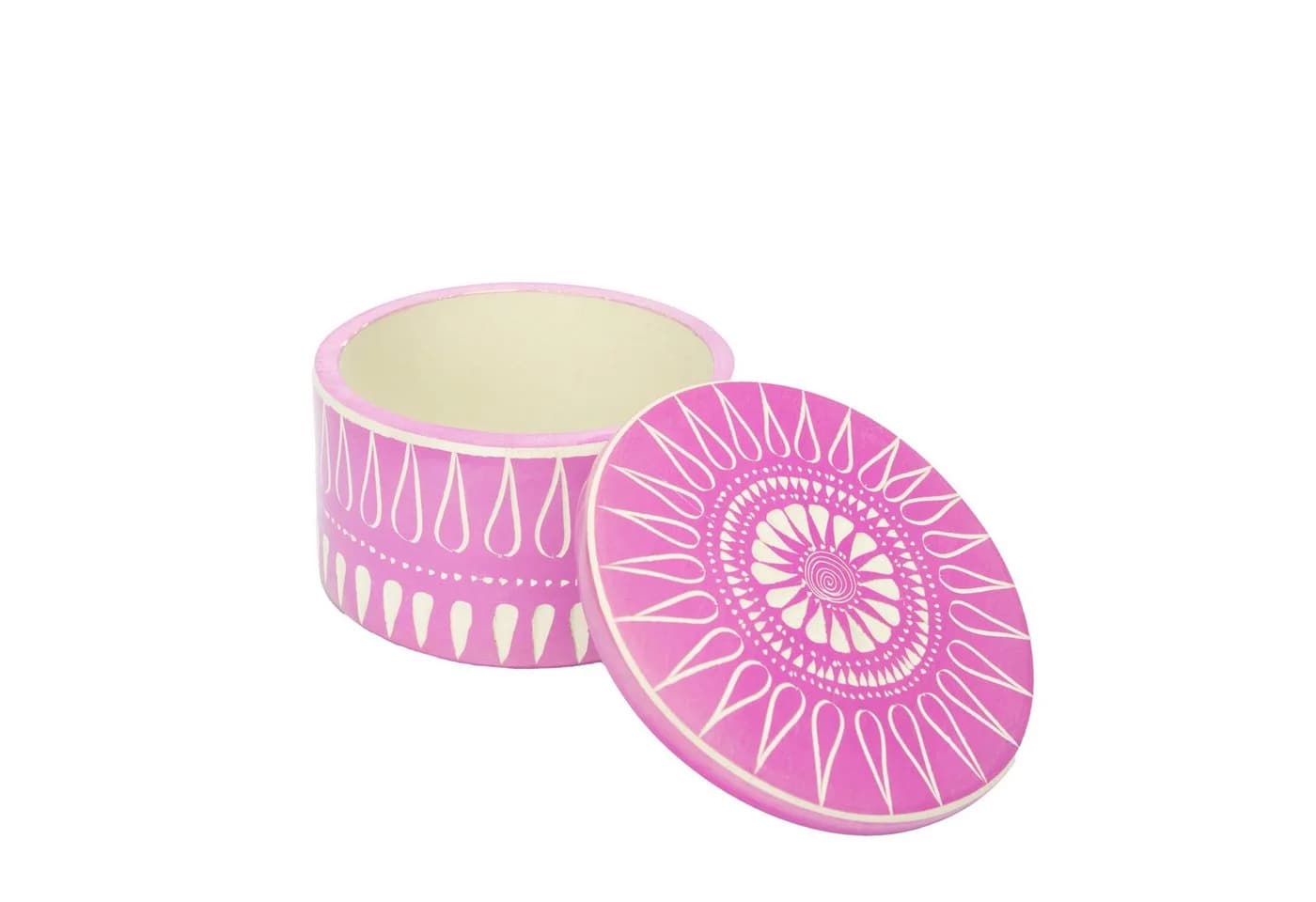 El Puente Pillendose „Sonne“ Rosa Handmade Speckstein