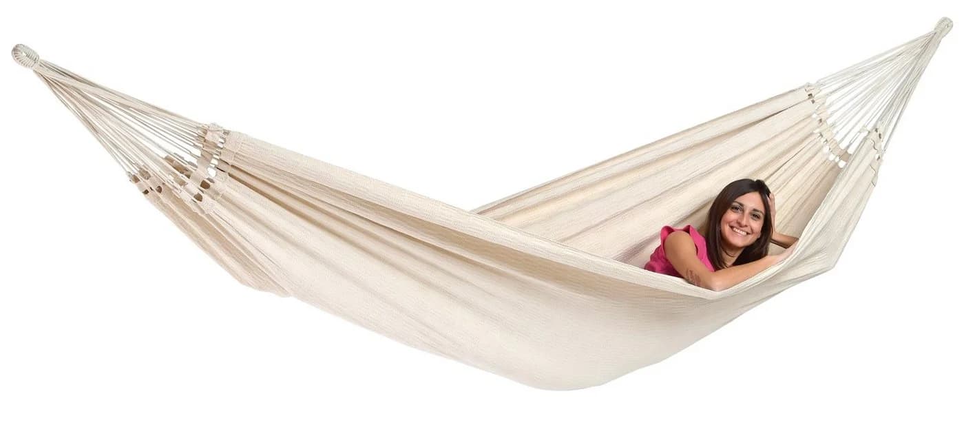 Amazonas Hängematte XXL Paradiso Beige Recycelte Baumwolle - Bild 2