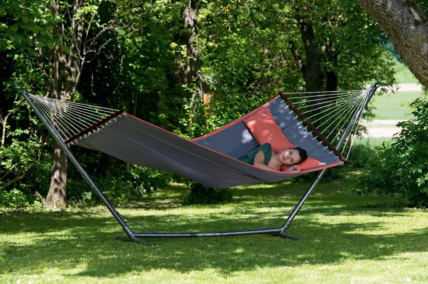 American Dream AZ-1970000 Camping-Hängematte Grau - Bild 3
