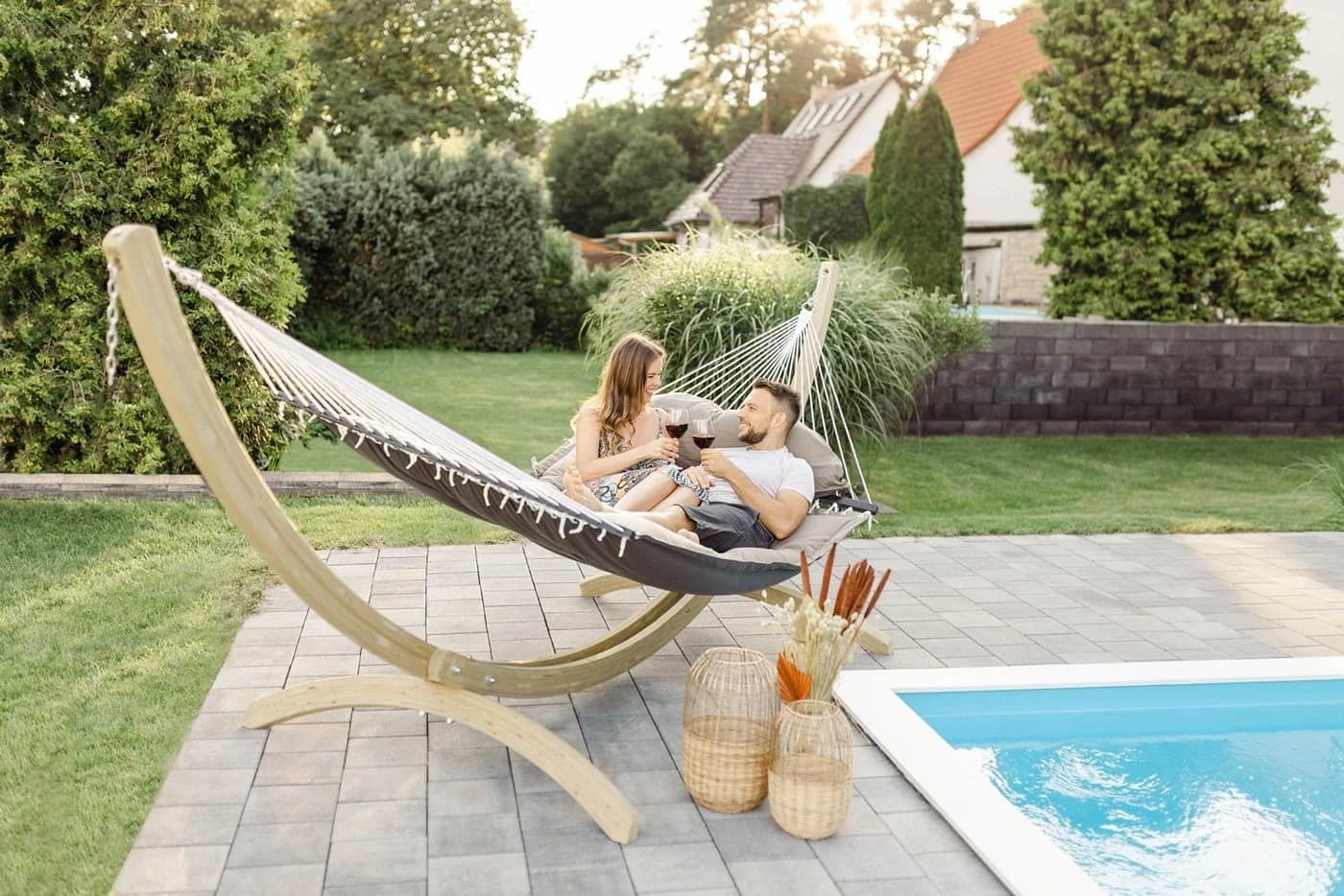 Amazonas Fat Hammock XXL Luxushängematte Taupe Anthrazit - Bild 3