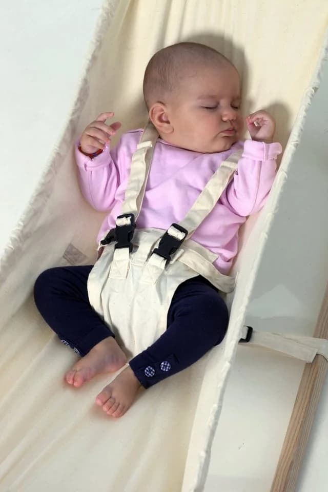 Amazonas Koala Babyhängematte Royal-Set mit Holzgestell & Inlay Grau - Bild 4