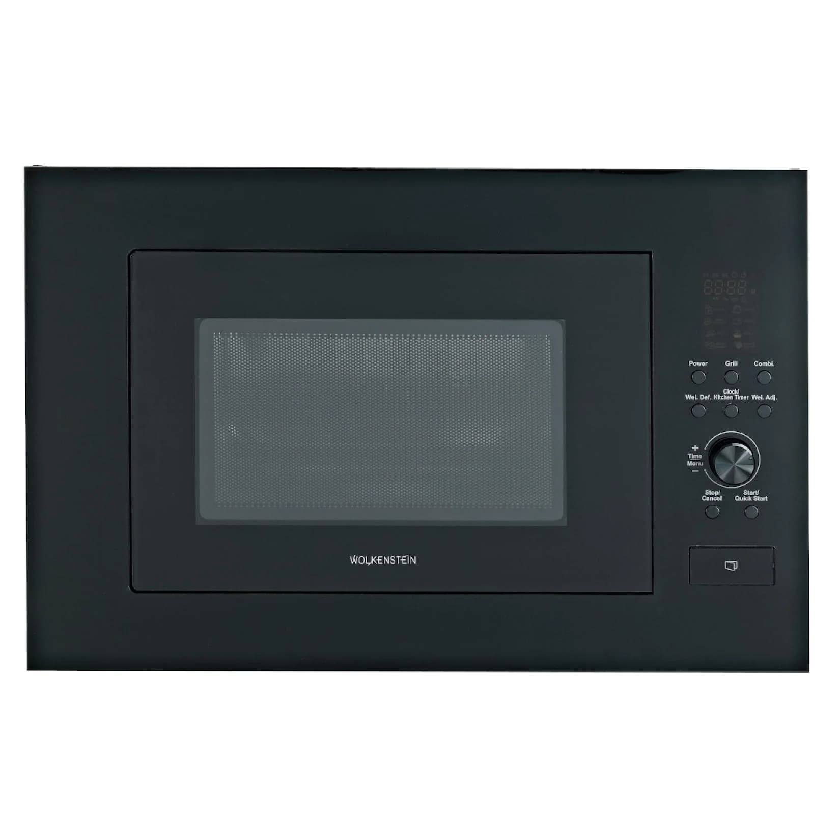 Wolkenstein Einbaumikrowelle WMW900-25GB EB Schwarz 900W Grill 1000W