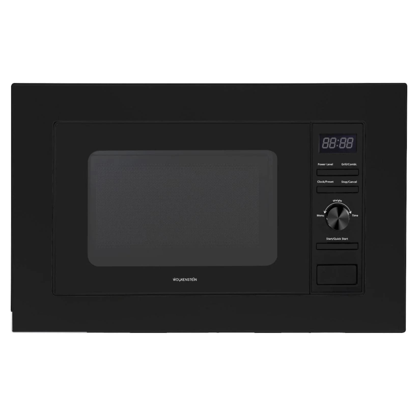 Wolkenstein Einbaumikrowelle WMW800-20GB EB Schwarz 800W Grill 900W