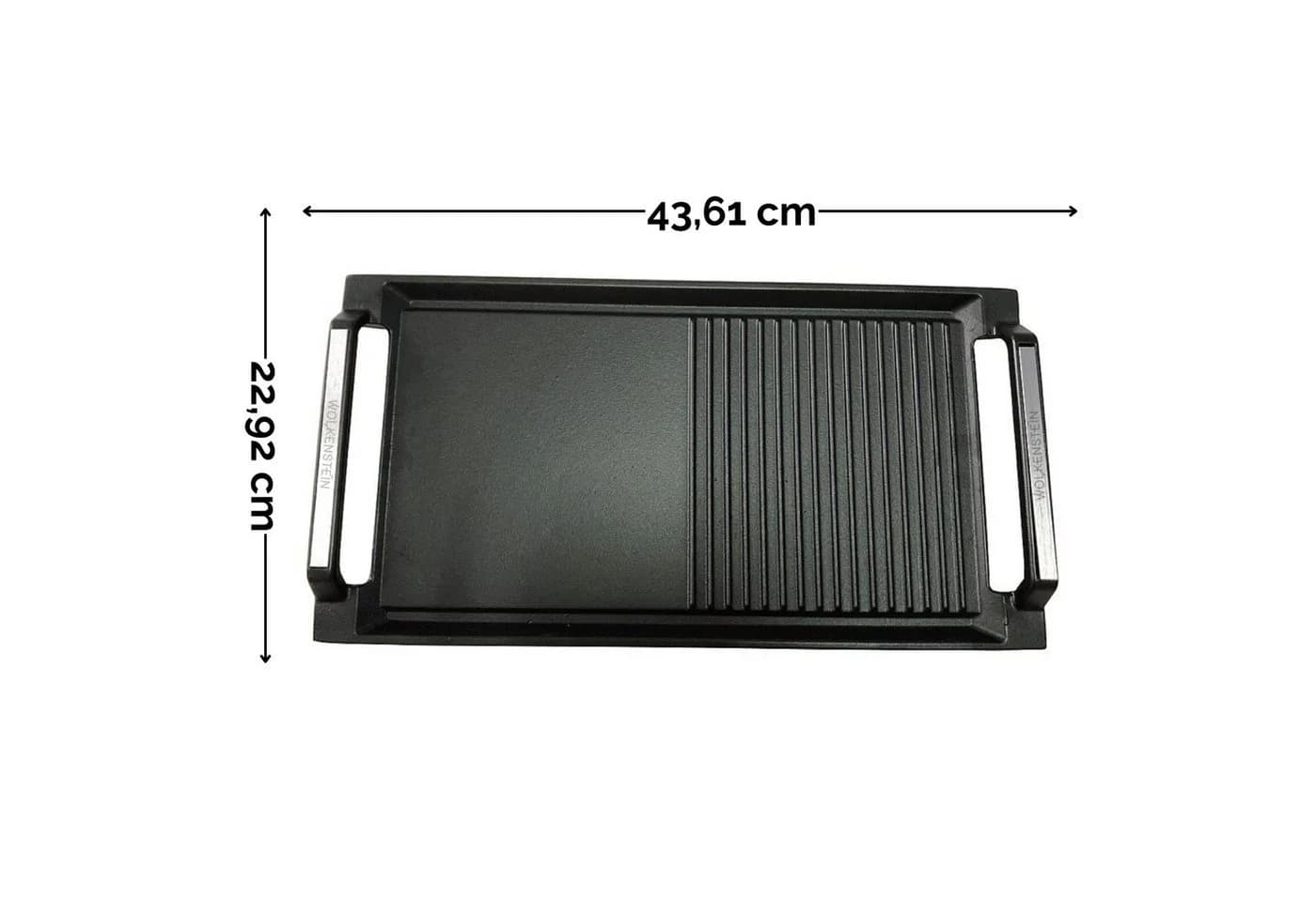 Wolkenstein Grillpfanne GP 1W Gusseisen Plancha Grillrost - Bild 5