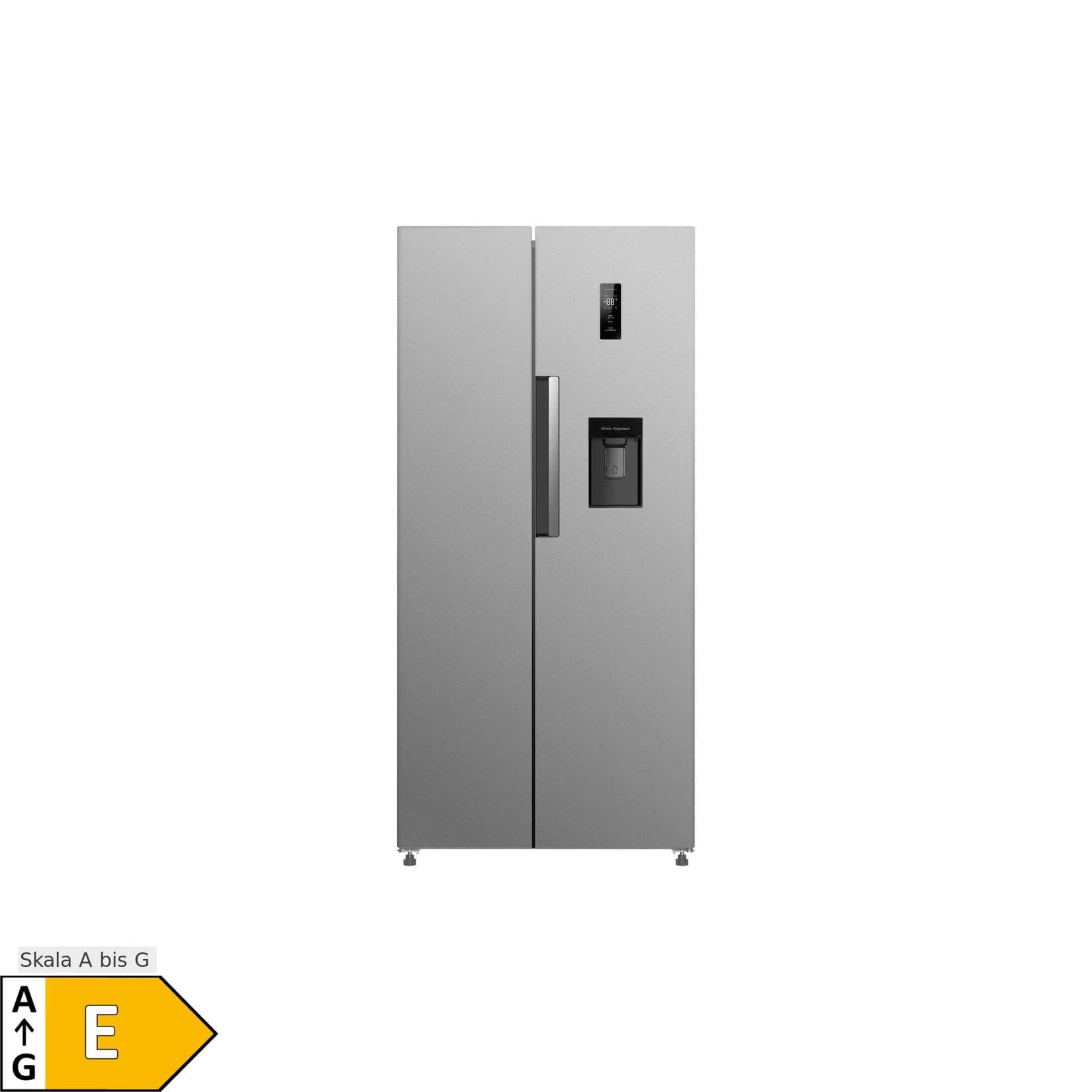 PKM Side by Side Kühlschrank KHSBS495ENFDIX 444 L Inox Design mit Wasserspender