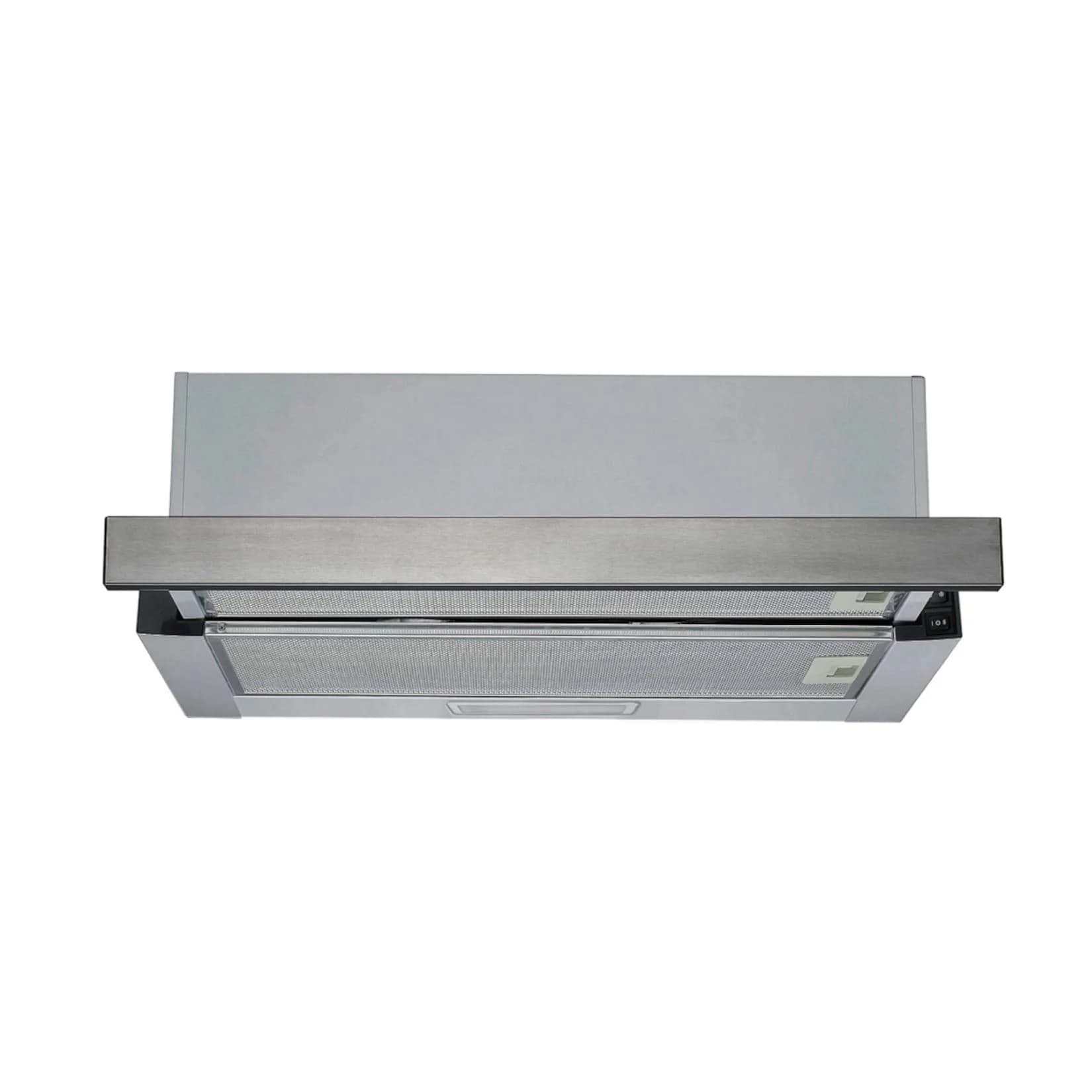 PKM Dunstabzugshaube UBH6002-AH Flachschirmhaube mit Edelstahlblende, 2 Fettfilter, 319,7 m³/h, LED Beleuchtung, DC-Motor, 60 cm breit, EEK A