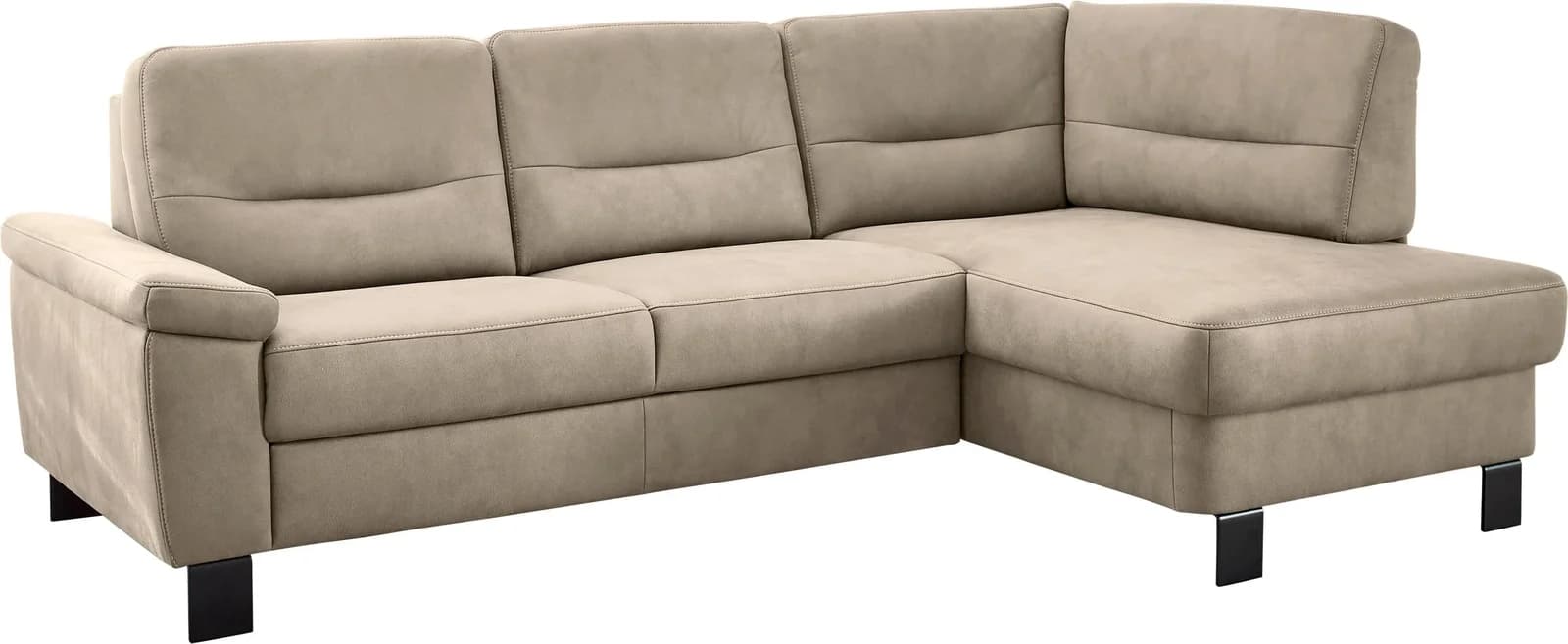 Ecksofa DIE PLANBAR "PP-PF23172" Mandel Federkern-Polsterung
