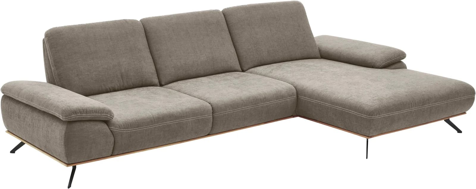 DIE PLANBAR Ecksofa Cyber Mandel mit Sitztiefenverstellung