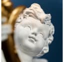 Werner Voß Tischleuchte Lampe Leuchter Engel Putte weiß gold barock shabby Deko Bild 5