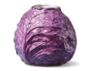 Werner Voß Dekovase Vase Rotkohl Kohlkopf Lila Bild 2