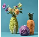 Werner Voß Dekovase Vase Rotkohl Kohlkopf Lila Bild 3